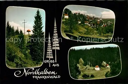 AK / Ansichtskarte Nordhalben Gipfelkreuz Panorama Nordhalben