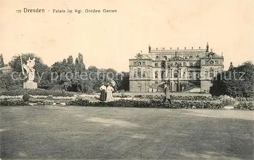 AK / Ansichtskarte Dresden Palais im Kgl Grossen Garten Dresden