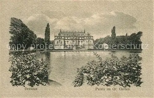 AK / Ansichtskarte Dresden Palais im Gr Garten Dresden