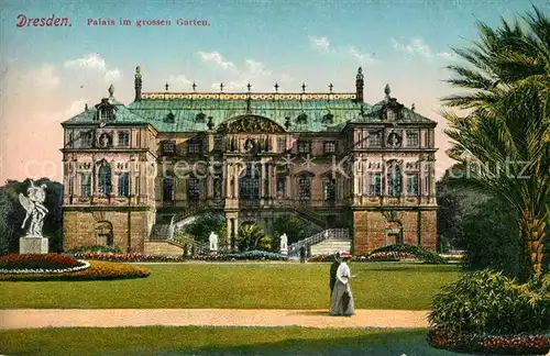AK / Ansichtskarte Dresden Palais im grossen Garten Dresden