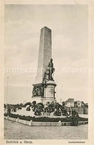 AK / Ansichtskarte Biebrich_Wiesbaden Landesdenkmal Biebrich_Wiesbaden