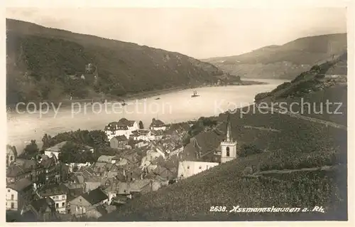 AK / Ansichtskarte Assmannshausen_Rhein Panorama Assmannshausen Rhein