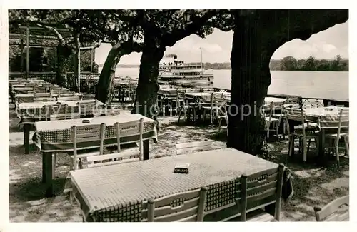 AK / Ansichtskarte Eltville_Rhein Hotel Restaurant Burg Crass Terrasse Eltville_Rhein