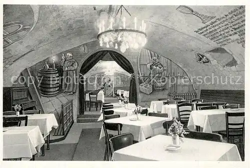 AK / Ansichtskarte Ruedesheim_Rhein Gasthaus zum Felsenkeller Weinschenke Ruedesheim Rhein