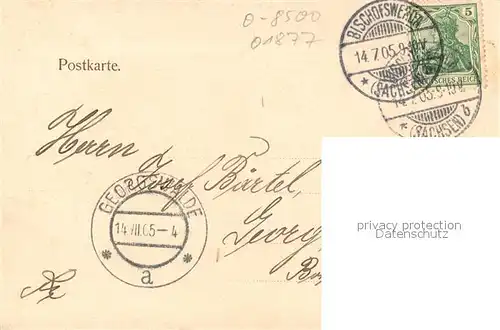 AK / Ansichtskarte Bischofswerda Markt und Rathhaus Bischofswerda