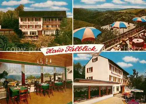 AK / Ansichtskarte Espenschied Haus Talblick Cafe Pension Gastraum Terrasse Espenschied