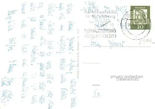 AK / Ansichtskarte Giessen_Lahn Hochhaeuser Lahn Regattastrecke Johanneskirche Stadttheater Oetzberg Duensberg Gleiberg Neues Schloss Giessen_Lahn