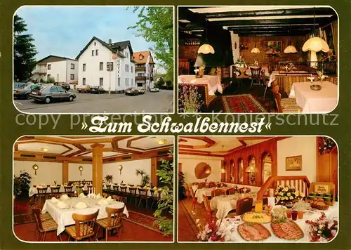 AK / Ansichtskarte Alsfeld Hotel Restaurant Zum Schwalbennest Gastraeume Alsfeld