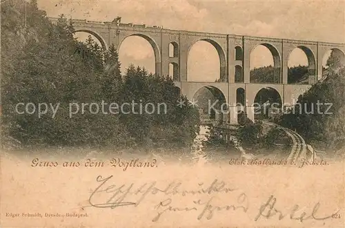 AK / Ansichtskarte Jocketa Elstertalbr?cke Jocketa