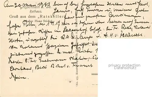 AK / Ansichtskarte Grossenhain_Sachsen Rathaus Grossenhain Sachsen