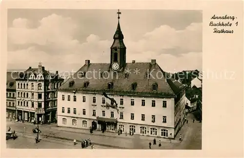 AK / Ansichtskarte Annaberg Buchholz_Erzgebirge Rathaus Annaberg Buchholz