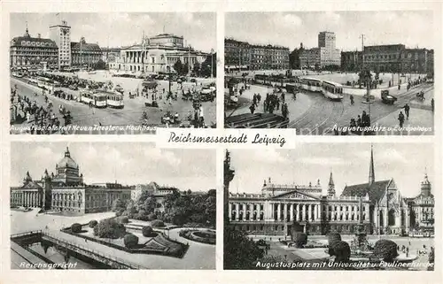 AK / Ansichtskarte Leipzig Augustusplatz Reichgericht Leipzig