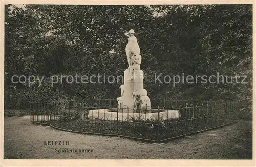 AK / Ansichtskarte Leipzig Sch?ferbrunnen Leipzig