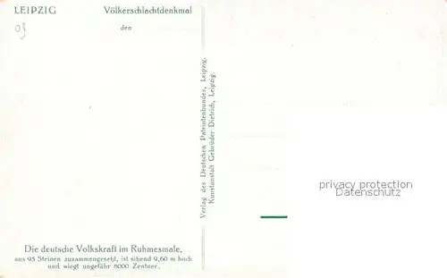 AK / Ansichtskarte Leipzig V?lkerschlachtdenkmal Leipzig