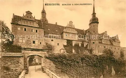 AK / Ansichtskarte Merseburg_Saale Schloss Merseburg_Saale