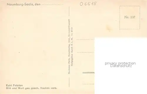 AK / Ansichtskarte Naumburg_Saale St. Wenzel Kirche Naumburg_Saale