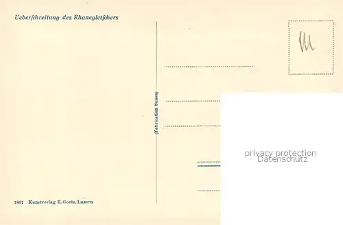 AK / Ansichtskarte Bergsteigen_Klettern ?berschreitung Rhonegletscher  