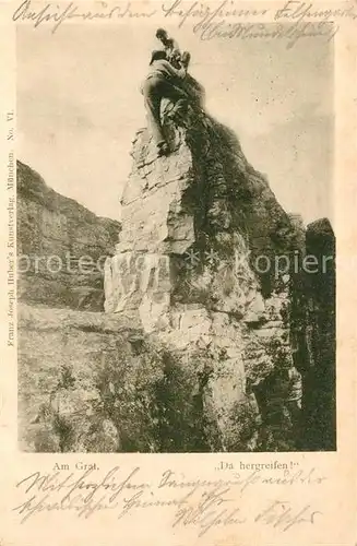 AK / Ansichtskarte Bergsteigen_Klettern Grat  