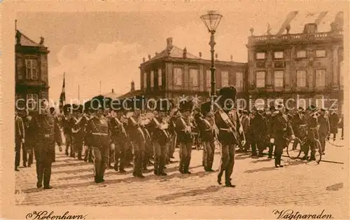 AK / Ansichtskarte Leibgarde_Wache Kobenhavn Vagtparaden 