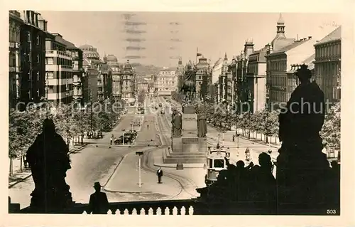 AK / Ansichtskarte Prag_Prahy_Prague Vaclavske Namesti Wenzelsplatz  Prag_Prahy_Prague