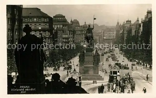 AK / Ansichtskarte Praha_Prahy_Prague Vaclavske Namesti Wenzelsplatz  Praha_Prahy_Prague