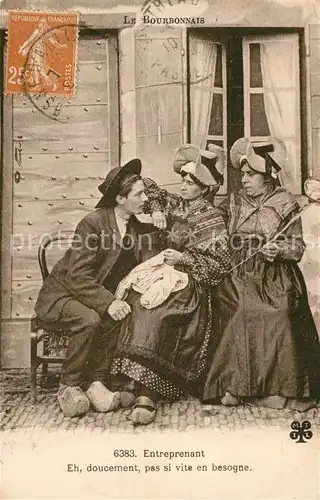 AK / Ansichtskarte Trachten_Frankreich Le Bourbonnais  