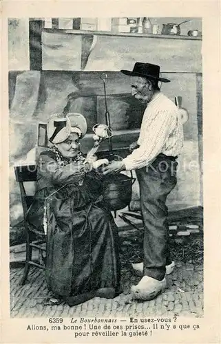 AK / Ansichtskarte Trachten_Frankreich Le Bourbonnais 