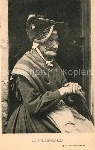 AK / Ansichtskarte Typen Frankreich Bourbonnaise  Typen