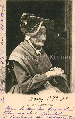 AK / Ansichtskarte Typen Frankreich Bourbonnaise  Typen