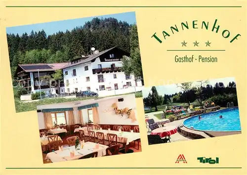 AK / Ansichtskarte Reutte_Tirol Gasthof Pension Tannenhof Swimming Pool Reutte Tirol