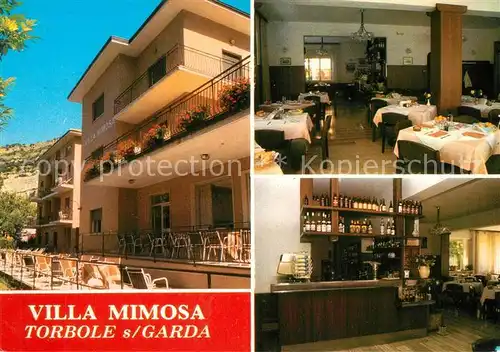 AK / Ansichtskarte Torbole_Lago_di_Garda Villa Mimosa Hotel Restaurant Torbole_Lago_di_Garda