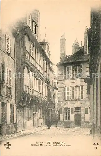 AK / Ansichtskarte Allier Moulins Rue des Orfevres Allier