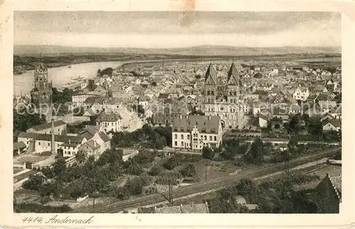 AK / Ansichtskarte Andernach Fliegeraufnahme Andernach