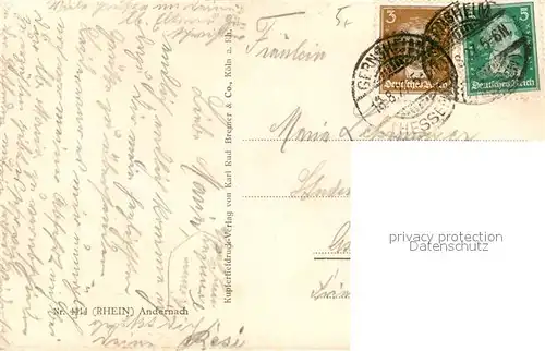 AK / Ansichtskarte Andernach Fliegeraufnahme Andernach