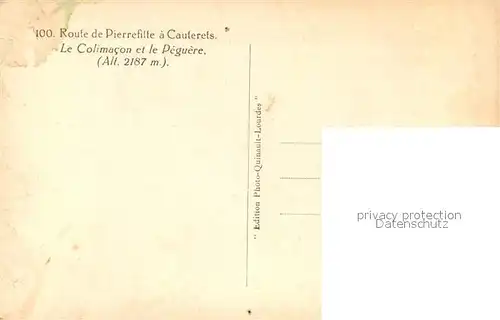 AK / Ansichtskarte Cauterets Route de Pierrefitte Cauterets