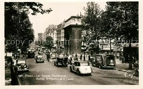AK / Ansichtskarte Paris Les Grands Boulevards Ports St. Martin et St. Denis Paris