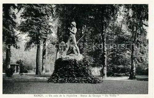 AK / Ansichtskarte Nancy_Lothringen Statue du Groupe On Veille Nancy Lothringen