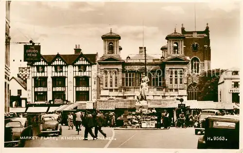 AK / Ansichtskarte Kingston_on_Thames Market Place 