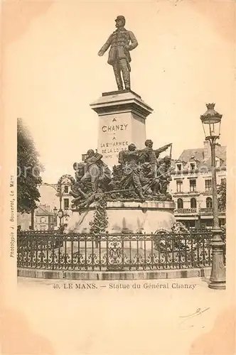 AK / Ansichtskarte Le_Mans_Sarthe Statue du General Chanzy Le_Mans_Sarthe