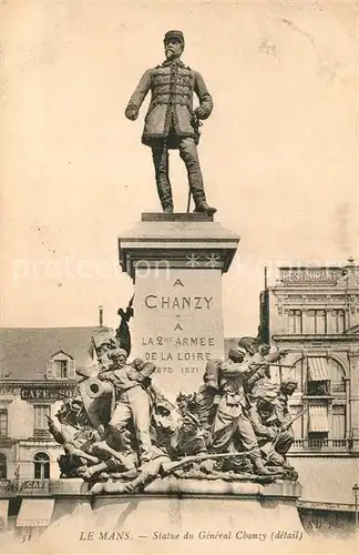 AK / Ansichtskarte Le_Mans_Sarthe Statue du General Chanzy Le_Mans_Sarthe