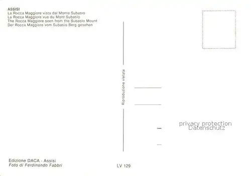 AK / Ansichtskarte Assisi_Umbria La Rocca Maggiore vista dal Monte Subasio Assisi Umbria