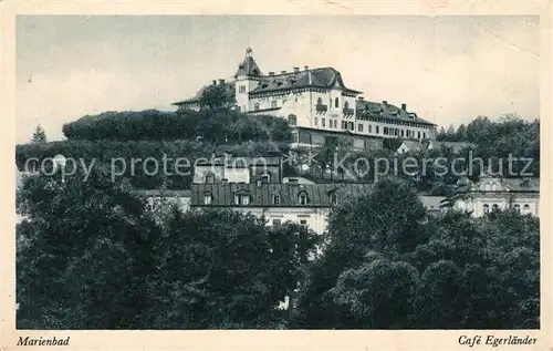 AK / Ansichtskarte 0 Marienbad_Tschechien_Boehmen Cafe Egerlaender Marienbad_Tschechien