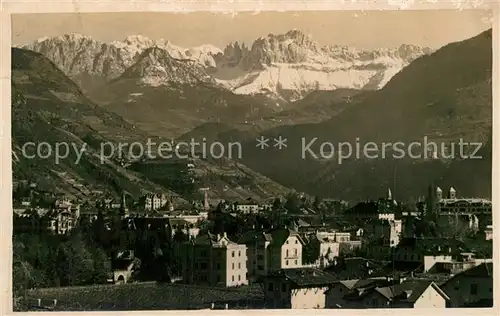 AK / Ansichtskarte Bolzano Gries verso le Dolomiti Bolzano