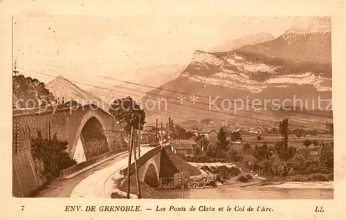 AK / Ansichtskarte Grenoble Les Ponts de Claix et le Col de l`Arc Grenoble