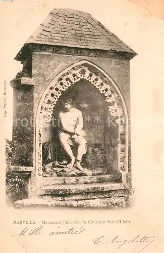 AK / Ansichtskarte Marville Monument funeraire du Cimetiere Saint Hilaire Marville