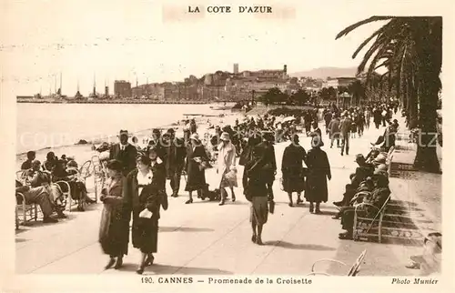 AK / Ansichtskarte Cannes_Alpes Maritimes Promenade de la Croisette Cannes Alpes Maritimes