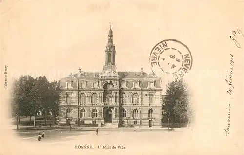 AK / Ansichtskarte Roanne_Loire Hotel de Ville Roanne Loire