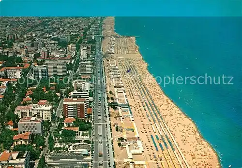 AK / Ansichtskarte Riccione Fliegeraufnahme mit Strand Riccione