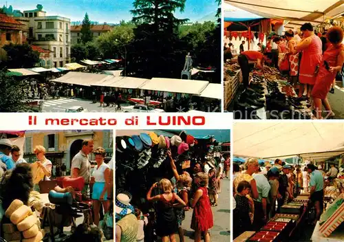 AK / Ansichtskarte Luino_Lago Maggiore Il mercato Luino_Lago Maggiore