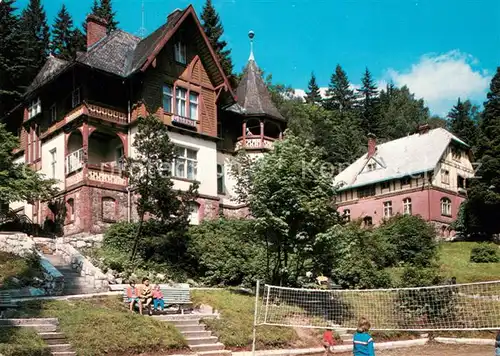 AK / Ansichtskarte Miedzygorze Dom wczosowy Blekit Volleyball Miedzygorze